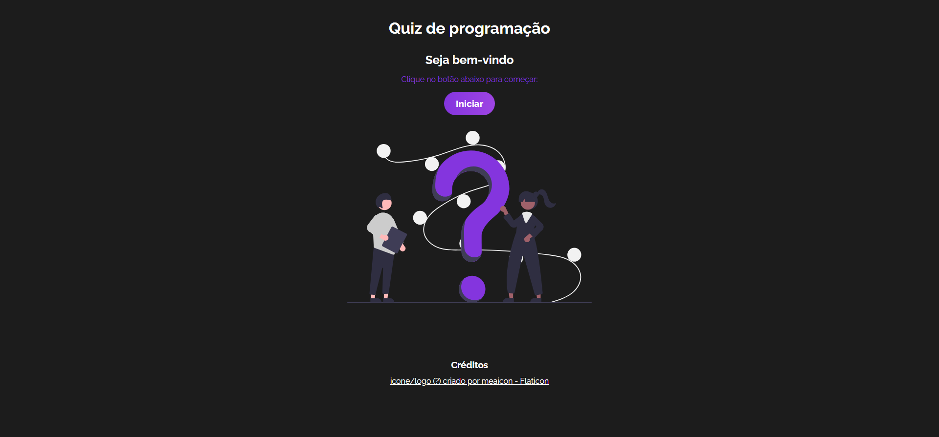 Quiz sobre programação.